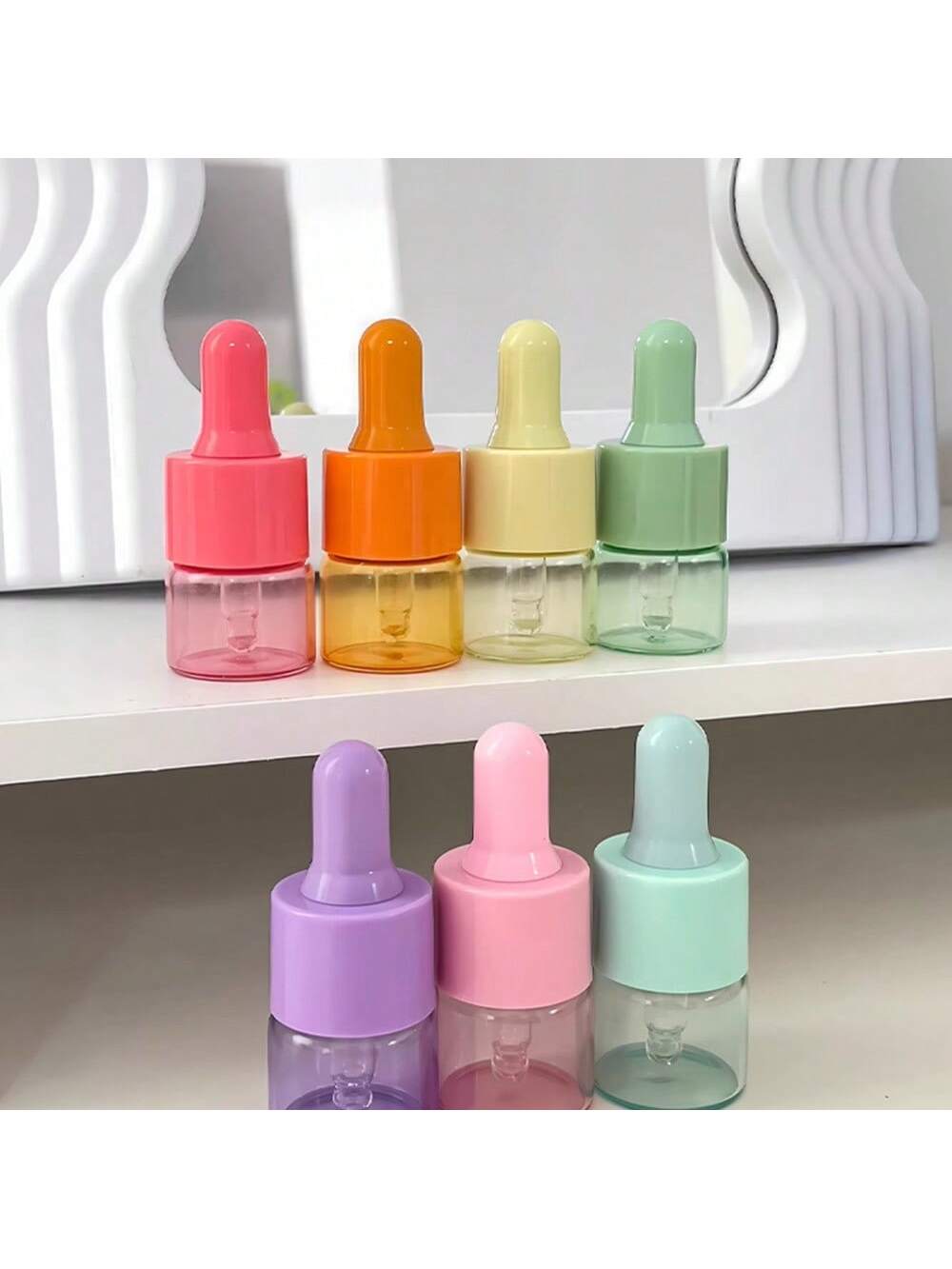 5 Pcs 5ml 10ml Colored Glass D - Juice Bottle Dropper ulasan dan harga