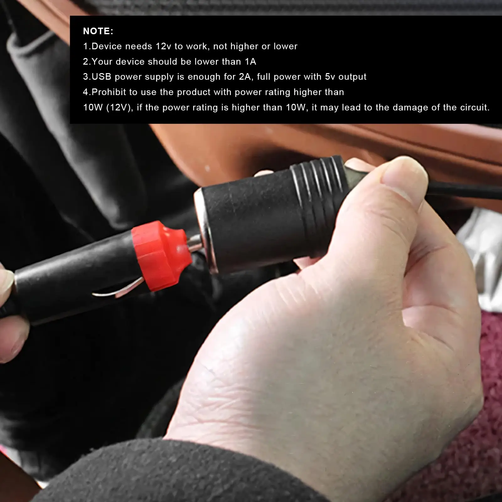 5V To 12V Cigarette Lighter So - Accessories For Vaping ulasan dan harga