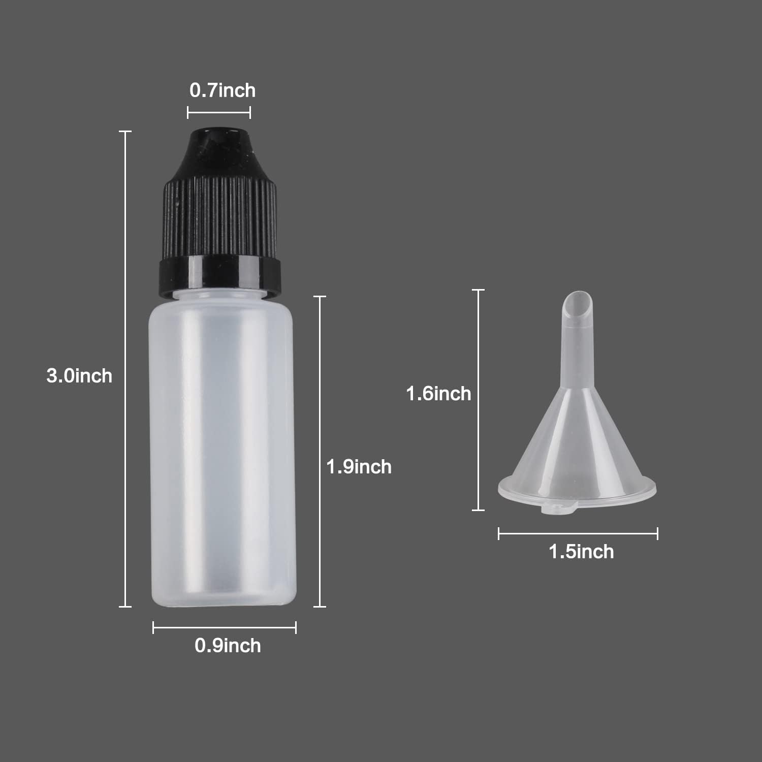 10Pcs  LDPE 15ml Thin Tip Drop - Juice Bottle Dropper ulasan dan harga