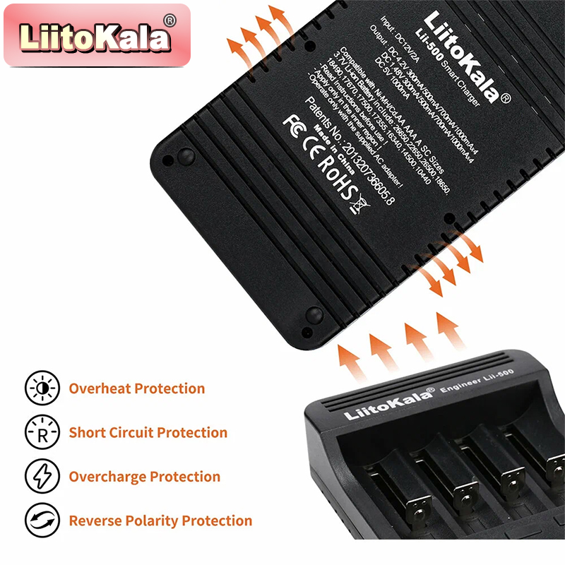 LiitoKala Lii-500 Battery Char - Vape Battery 18650 ulasan dan harga