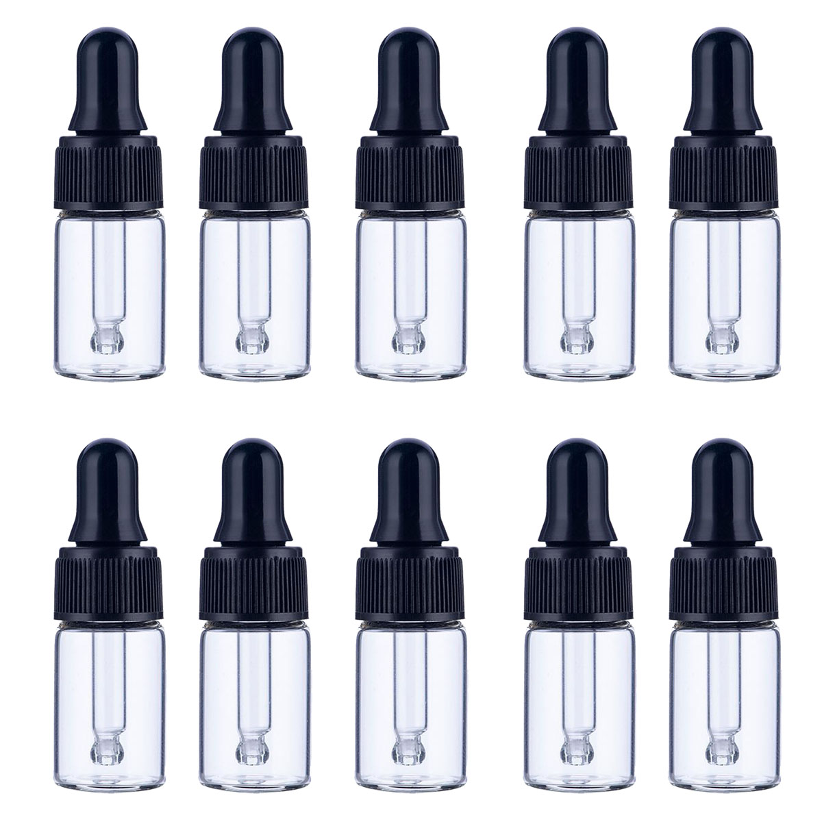30x 50x 100x 1/2/3/5 ML Clear  - Juice Bottle Dropper ulasan dan harga